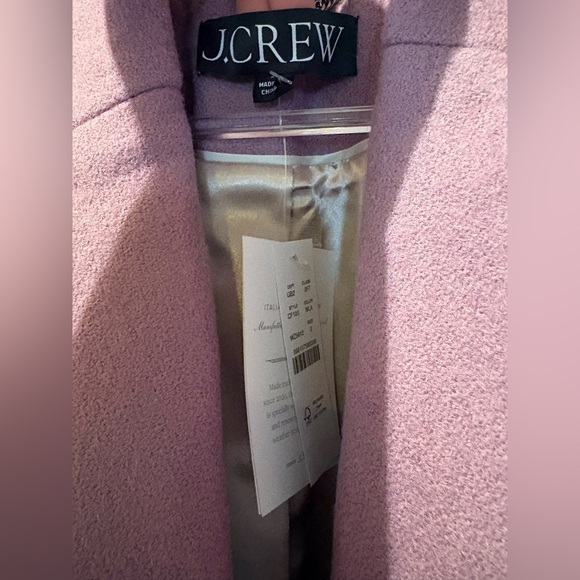 J. Crew Wilted Lavender Single-Breasted Wool Coat - Picture 3 of 5